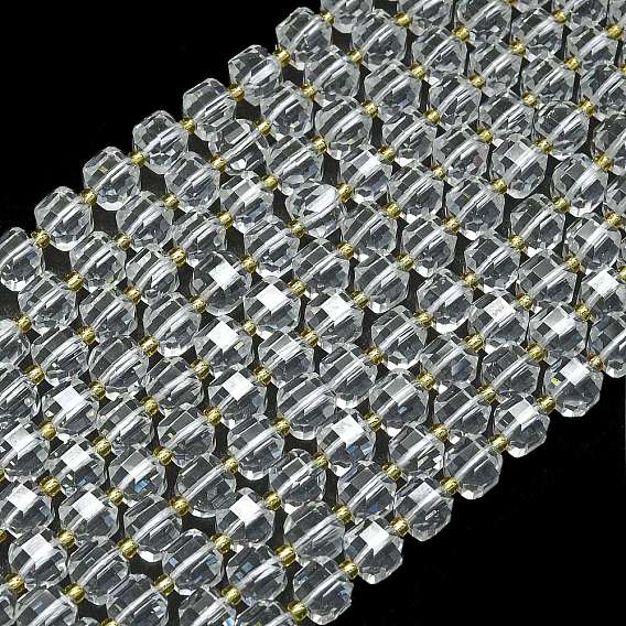 Синтетические кварцевые нити бисер, с бисером, граненый стол, вырезанный куб