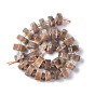 Natural Sunstone Beads Strands, Faceted, Flat Round