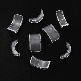 8 piezas 8 tamaños ajustador de tamaño de anillo invisible de plástico