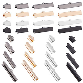 32шт. 16 стиль латунные ленточные обжимные концы, прямоугольные