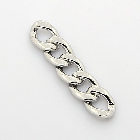 Fabricación de joyas para hombres 304 cadenas de eslabones cubanos de acero inoxidable, cadenas de bordillo gruesas, sin soldar, 16x12x3 mm