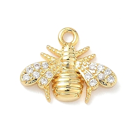 Латунные микро проложить кубического циркония подвески, прелести пчел