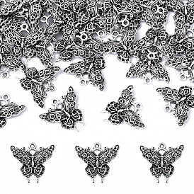 30 шт. Подвески из сплава в тибетском стиле, без кадмия и без свинца, бабочка