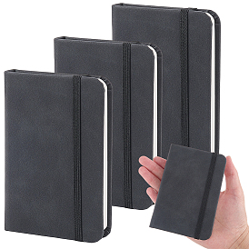 3шт. прямоугольный блокнот из искусственной кожи, с бумагой внутри