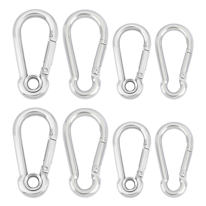 Mousquetons d'escalade en acier inoxydable unicraftale 304, fermoirs clés