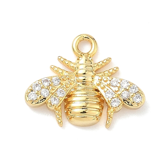 Латунные микро проложить кубического циркония подвески, прелести пчел