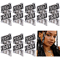 10Pcs Tibetan Style Zinc Alloy Dreadlocks Braiding Beads, for Hair Styling