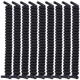 Полиэстеровые вьющиеся шнурки без завязок, пружинные