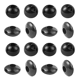 Unicraftale 304 Stainless Steel Spacer Beads, Rondelle & Round