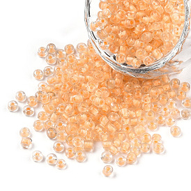 8/0 прозрачный внутри цветной стеклянный бисер, круглое отверстие, круглые