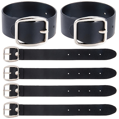 6 шт. шт. черные регулируемые брюки из искусственной кожи с удлинителем талии, ремень-удлинитель пояса, аксессуары для одежды