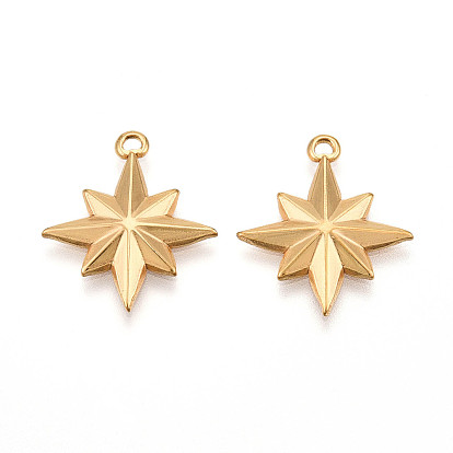 304 подвески из нержавеющей стали, ионное покрытие (ip), звезды прелести