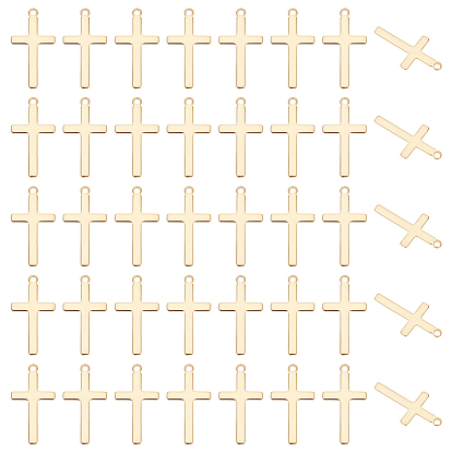 50 шт. 304 подвески из нержавеющей стали, крестик