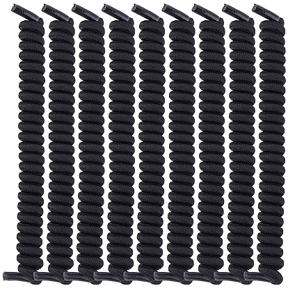 Полиэстеровые вьющиеся шнурки без завязок, пружинные