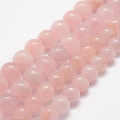 Naturel a augmenté de brins de perles de quartz, ronde