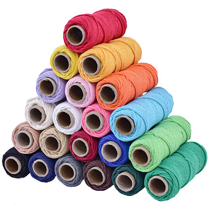 50M Round Cotton Cord, for Gift Wrapping, DIY Craft