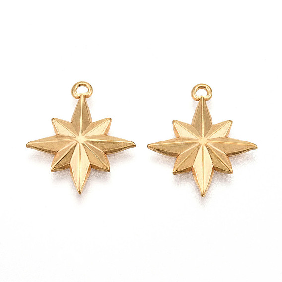 304 подвески из нержавеющей стали, ионное покрытие (ip), звезды прелести