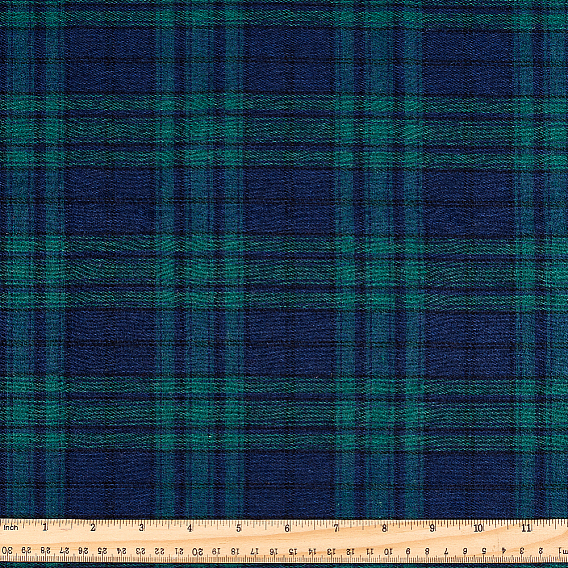 1M Cotton Tartan Pattern Fabric, Clothing Accessories, Rectangle