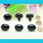 Oval Plastic Craft Safety Screw Noses, with Shim, Doll Making Supplies