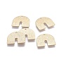 Rack Plating Brass Pendants, Horseshoe