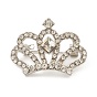 Брошь в форме короны со стразами, значок из сплава для рюкзака