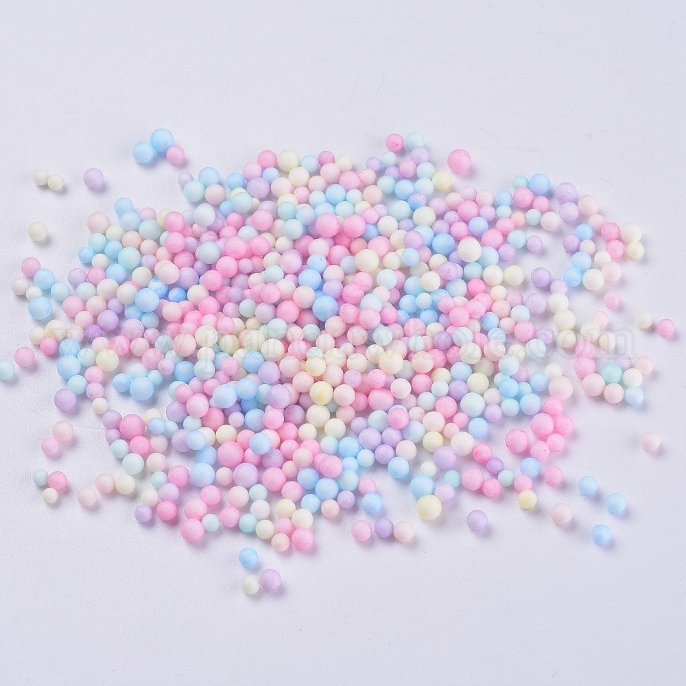 Small Foam Balls, Round, DIY Craft for Home, School Craft Project, Pink,  3.5~6mm, 7000pcs/bag