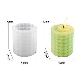 DIY Candle Silicone Molds, for Candle Making, Column