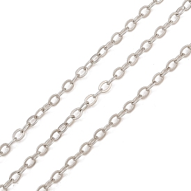 Brass Cable Chains, Soldered, with Spool, Long-Lasting Plated, Rack Plating, Lead Free & Cadmium Free