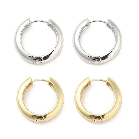 Латунные серьги обруча, долговечный, без свинца и без кадмия, кольцо