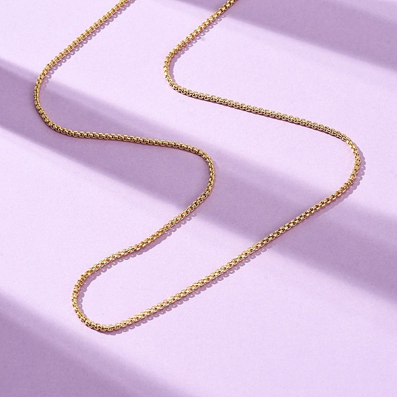 1.5мм латунные цепочки-коробочки, стойки покрытие, без свинца и без кадмия, долговечный