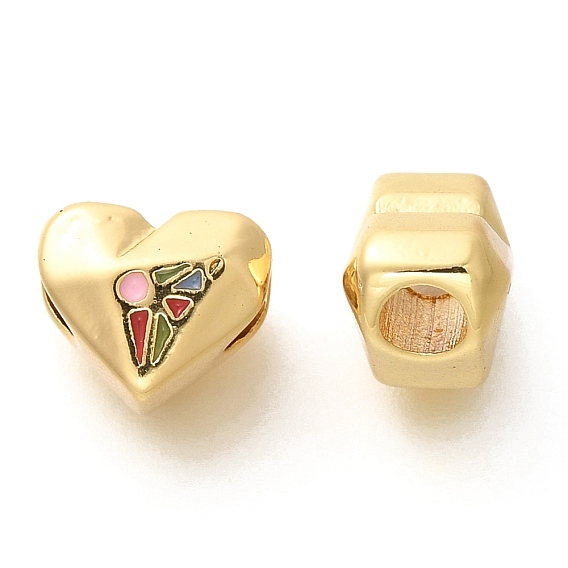 Стойки покрытие латунь эмаль бисер, без кадмия и без свинца, долговечный, сердце