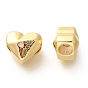 Стойки покрытие латунь эмаль бисер, без кадмия и без свинца, долговечный, сердце