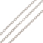 Brass Cable Chains, Soldered, with Spool, Long-Lasting Plated, Rack Plating, Lead Free & Cadmium Free