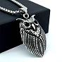 Винтажные ожерелья из нержавеющей стали в виде совы для женщин