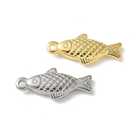 304 подвески из нержавеющей стали, очарование рыбы, ионное покрытие (ip)