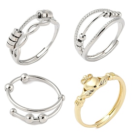 Латунные регулируемые кольца для женщин