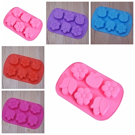 Flower Food Grade Silicone Molds, Fondant Molds, Resin Casting Molds, for DIY Cake, Chocolate, Candy Making