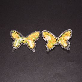 Kostümzubehör aus Harz, mit Plastikpailletten/Pailletten innen, Schmetterling