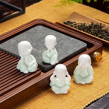 Статуя Будды из керамики, украшение для домашнего офиса по фэн-шуй