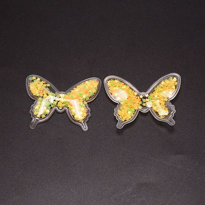 Kostümzubehör aus Harz, mit Plastikpailletten/Pailletten innen, Schmetterling