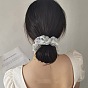 Шикарная резинка-бантик с цветочным принтом для женских летних причесок пучок — элегантный и универсальный аксессуар на голову