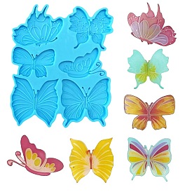 Бабочка DIY пищевые силиконовые формы, формы помады, цвет шоколада, конфеты, изготовление ювелирных изделий на основе смолы и эпоксидной смолы