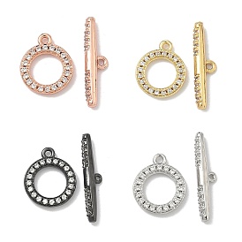 Латунные застежки-молнии из прозрачного кубического циркония, без кадмия и без свинца, долговечный, кольцо