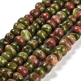 Natural Unakite Beads Strands, Nuggets, Tumbled Stone