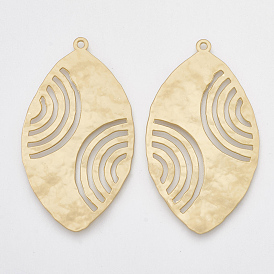 Smooth Surface Alloy Pendants, Leaf