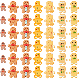 84 шт 7 стили кабошоны из непрозрачной смолы, имитация печенья, Колобок