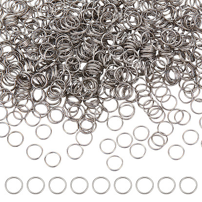 1000шт 304 разъемные кольца из нержавеющей стали, кольца с двойной петлей