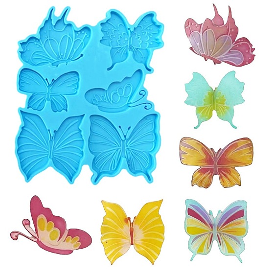 Бабочка DIY пищевые силиконовые формы, формы помады, цвет шоколада, конфеты, изготовление ювелирных изделий на основе смолы и эпоксидной смолы