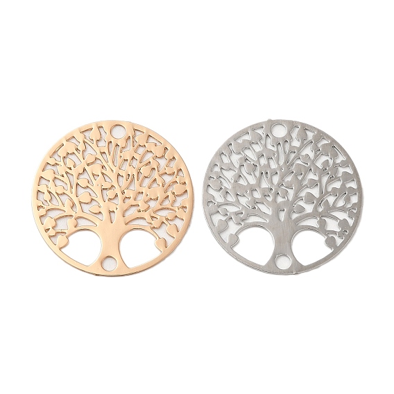 Подвески из латуни с покрытием для стойки, гравированные металлические украшения, долговечный, без кадмия, без никеля и без свинца, древо жизни ссылки