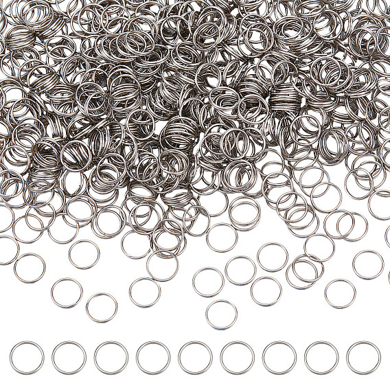 1000шт 304 разъемные кольца из нержавеющей стали, кольца с двойной петлей